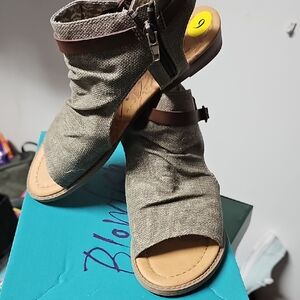 Blowfish Tan Sandals with Open-Toe Design